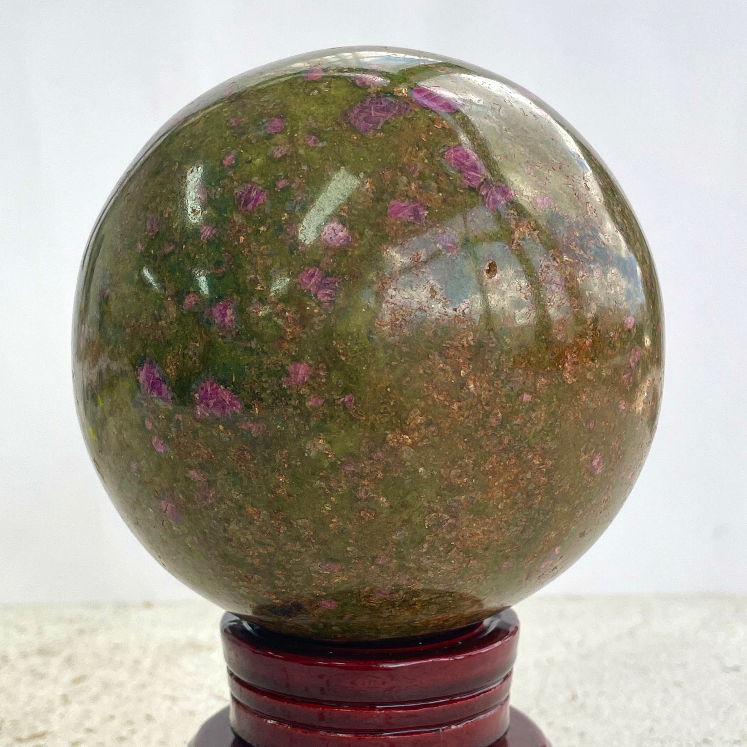 Ruby In Fuchsite - Large Sphere 10cm - 05 Ruby In Fuchsite - Large Sphere 10cm - 05